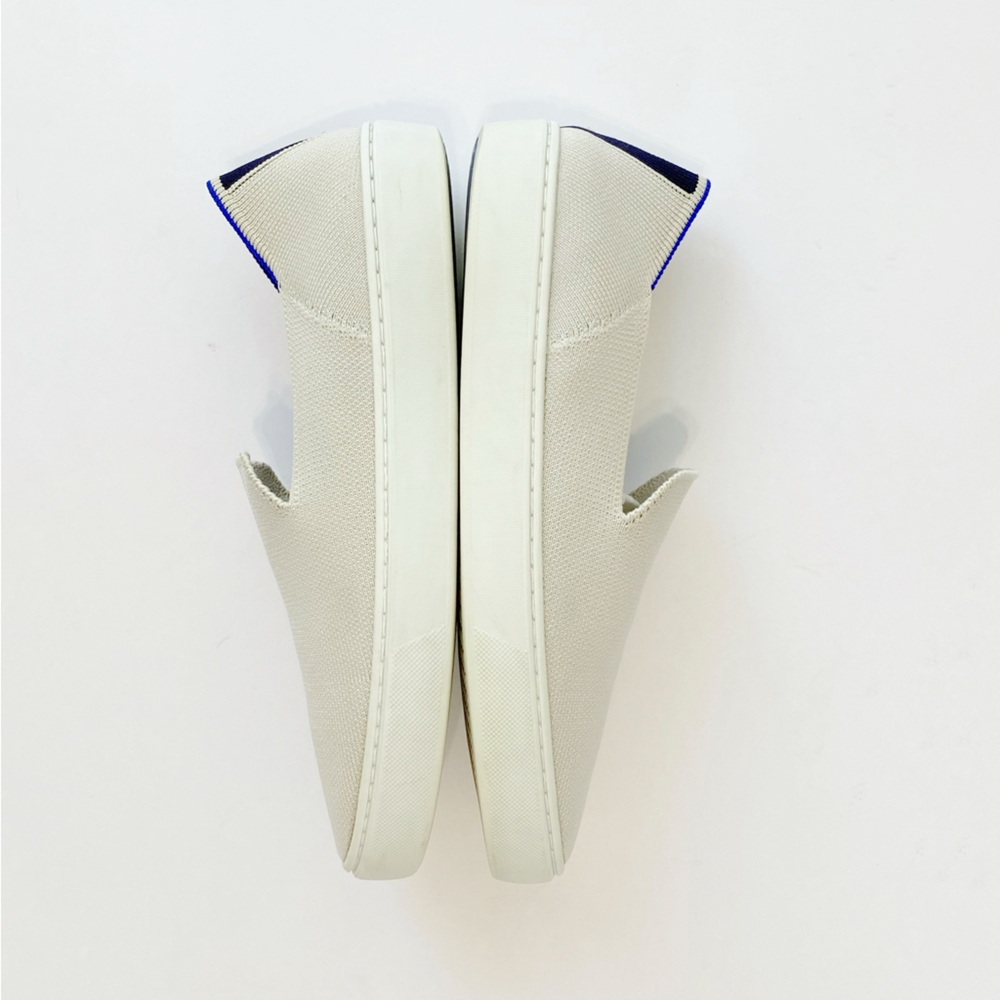 ROTHY’S CREAM TAN SAND THE ORIGINAL SLIP ON KNIT SNEAKER - Picture 4 of 12